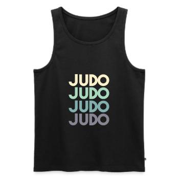 Judo - Men's Premium Organic Tank Top - black - Front - AI Model Male 178 light (178cm)