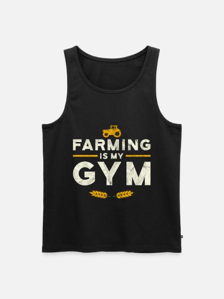 Agriculture is my gym - Men's Premium Organic Tank Top - black