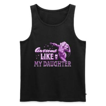 Awesome Like My Daughter - Men's Premium Organic Tank Top - black - Front - Michal (187cm)