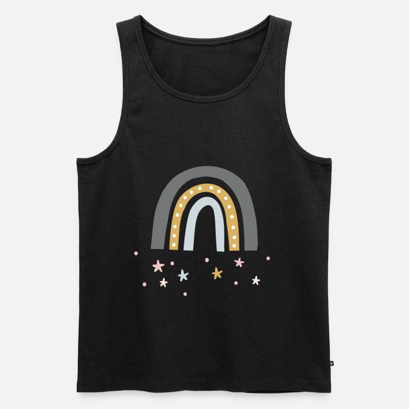 Rainbow dreng design - Herre Premium økologisk tanktop - sort