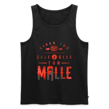 Fête de Malle - Débardeur bio Premium Homme - noir - Devant - Michal (187cm)