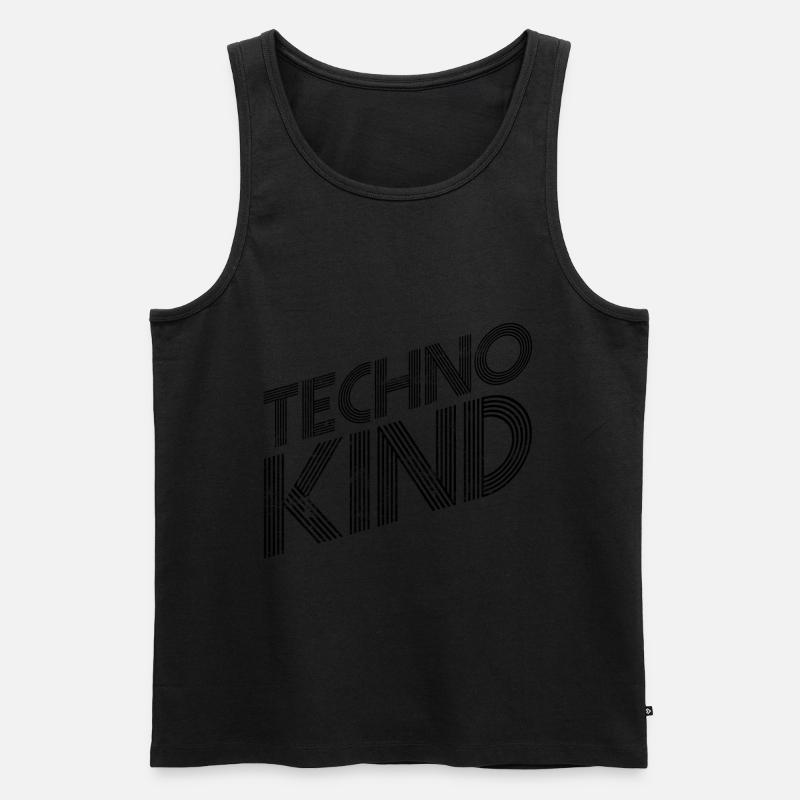 Techno Kind - Männer Premium Bio Tank Top - undefined