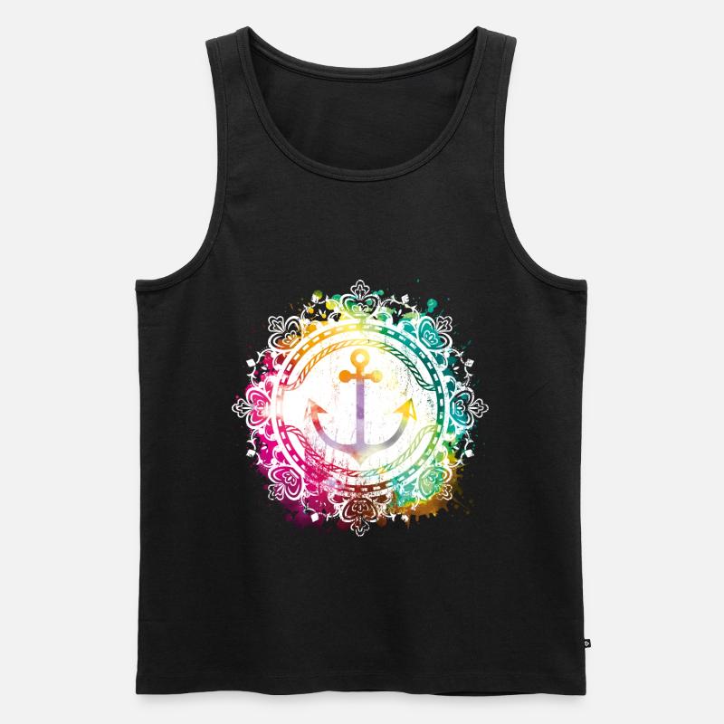 Anker Symbol - Männer Premium Bio Tank Top - undefined