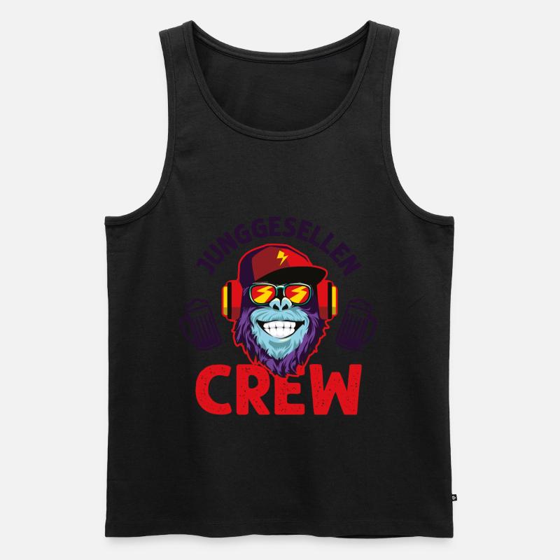 Junggesellen crew affe - Männer Premium Bio Tank Top - undefined
