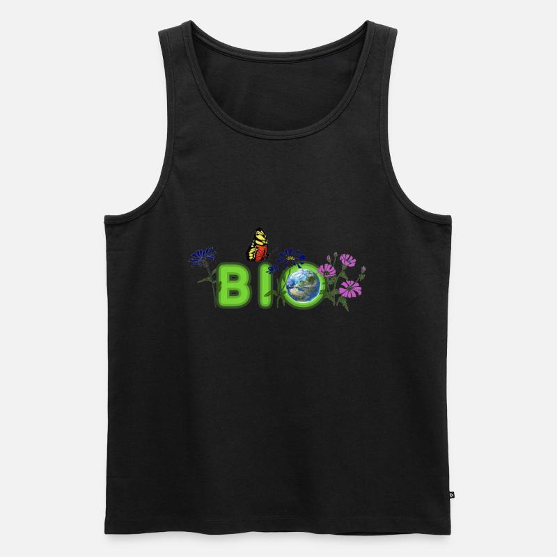 BIO - Männer Premium Bio Tank Top - Schwarz