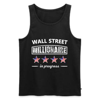 Die Millionäre der Wall Street - Männer Premium Bio Tank Top - Schwarz - Vorne - Michal (187cm)