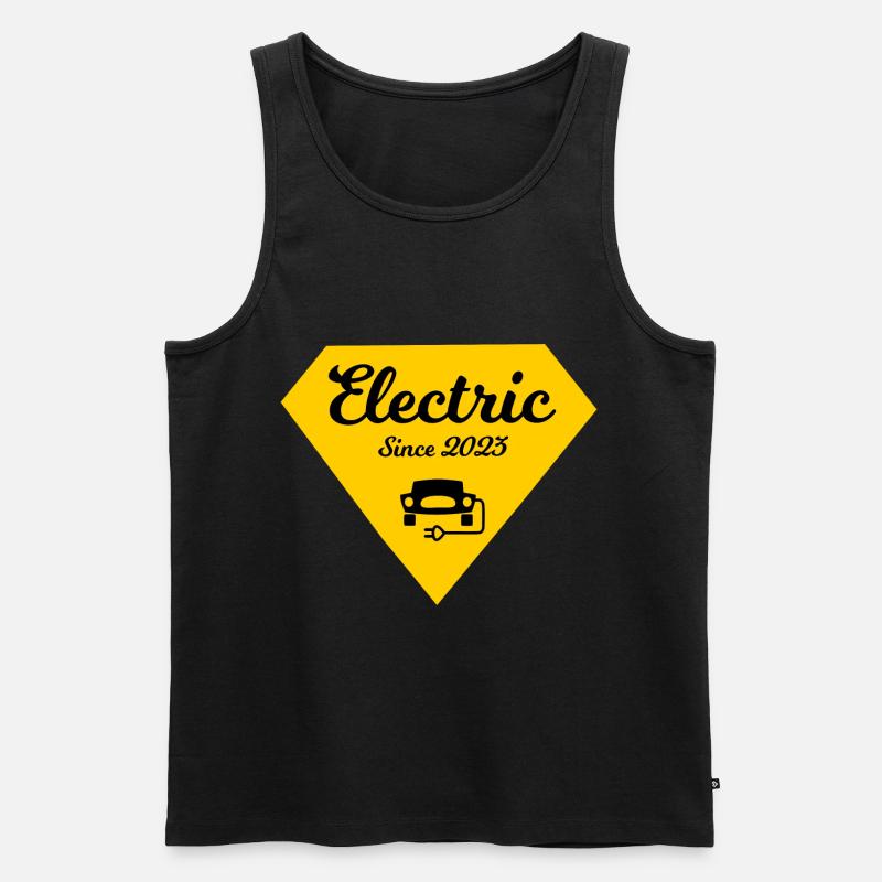 Elektrisch seit 2023 - Männer Premium Bio Tank Top - Schwarz