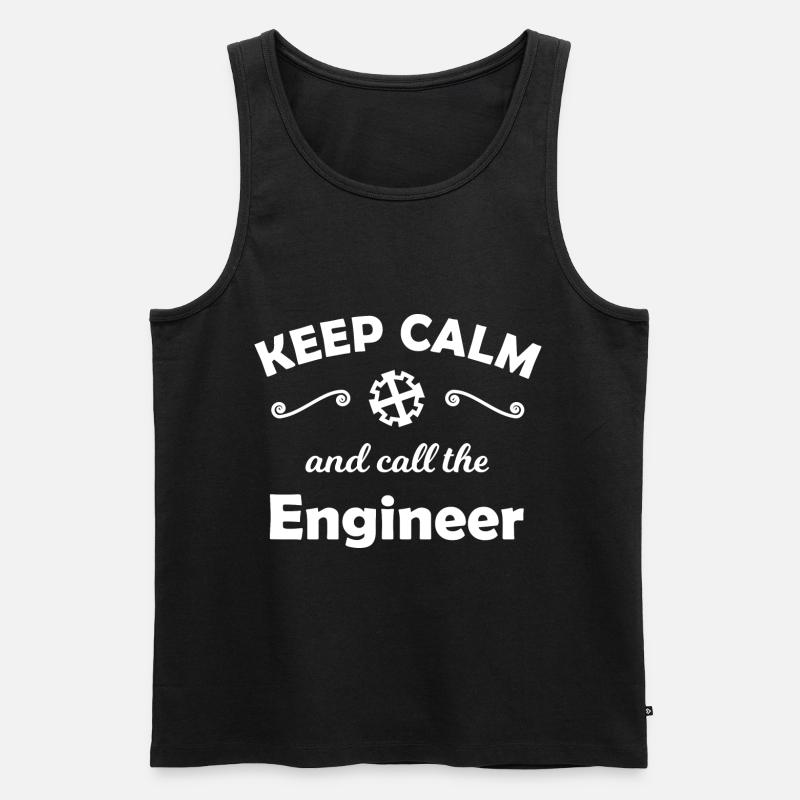 Technology and mechanical engineering - Men's Premium Organic Tank Top - black