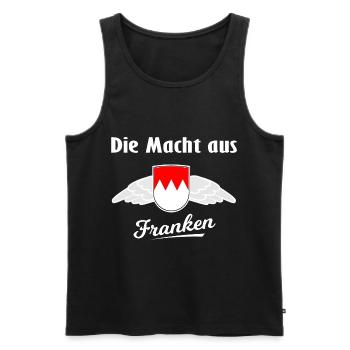 Das Frankenland - Männer Premium Bio Tank Top - Schwarz - Vorne - AI Model Male 178 light (178cm)