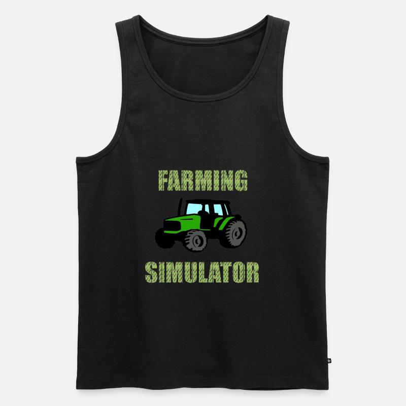 Farming Simulator - Männer Premium Bio Tank Top - Schwarz
