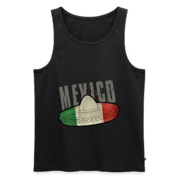 Mexico Sombrero - Männer Premium Bio Tank Top - Schwarz - Vorne - Michal (187cm)