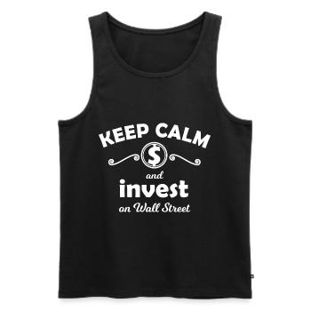 Aktien und Börse - Männer Premium Bio Tank Top - Schwarz - Vorne - Michal (187cm)