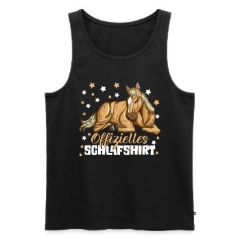Pferd Pony Reiten Reiterhof Kinder Schlafshirt - Männer Premium Bio Tank Top - Schwarz - Vorne - Michal (187cm)