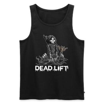 Sport Motivation Grim Reaper Skeleton Dead.Lift - Débardeur bio Premium Homme - noir - Devant - Michal (187cm)