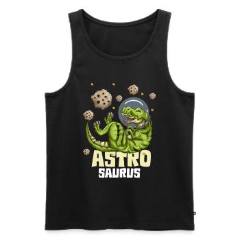 Astronaute Kids Outfit T-Rex Astro Saurus Dino - Débardeur bio Premium Homme - noir - Devant - Michal (187cm)
