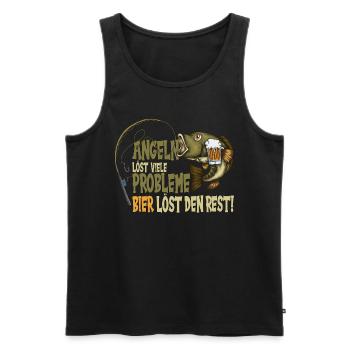 Gepflegt einen hinter die Kiemen Kippen Fische - Männer Premium Bio Tank Top - Schwarz - Vorne - AI Model Male 178 light (178cm)
