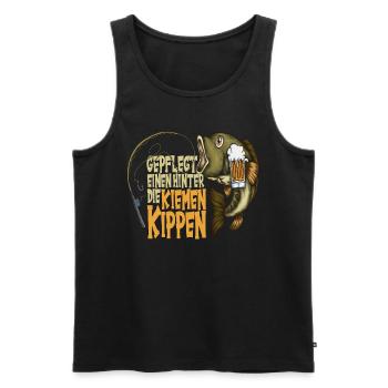 Gepflegt einen hinter die Kiemen Kippen Fische - Männer Premium Bio Tank Top - Schwarz - Vorne - AI Model Male 178 light (178cm)