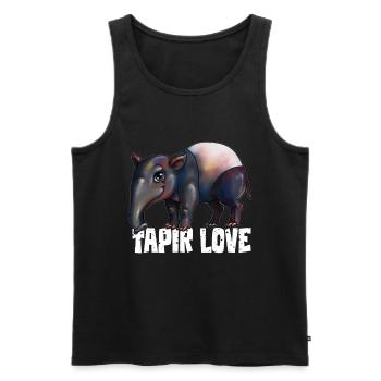 Tapir Animal Welfare Tapir Dear Tapir Lovers - Men's Premium Organic Tank Top - black - Front - Michal (187cm)