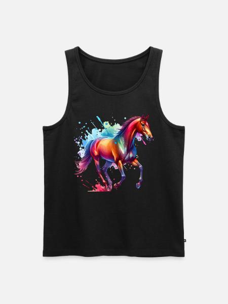 Andalusier Geschenk Pferd - Männer Premium Bio Tank Top - Schwarz