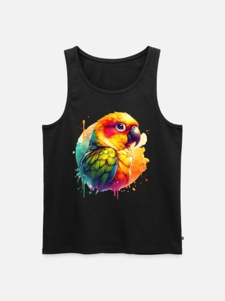 Yellow-headed Parakeet Gift - Men's Premium Organic Tank Top - black