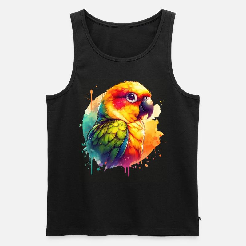 Gelbkopfsittich Geschenk - Männer Premium Bio Tank Top - Schwarz