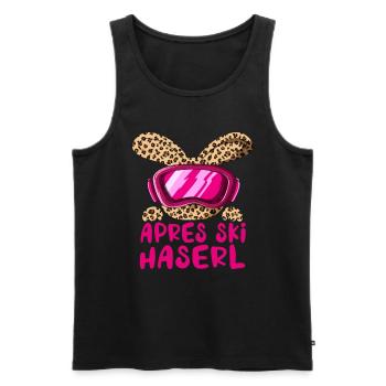 Apres Ski Haserl Hase Party Urlaub Ski Fahren - Männer Premium Bio Tank Top - Schwarz - Vorne - Michal (187cm)