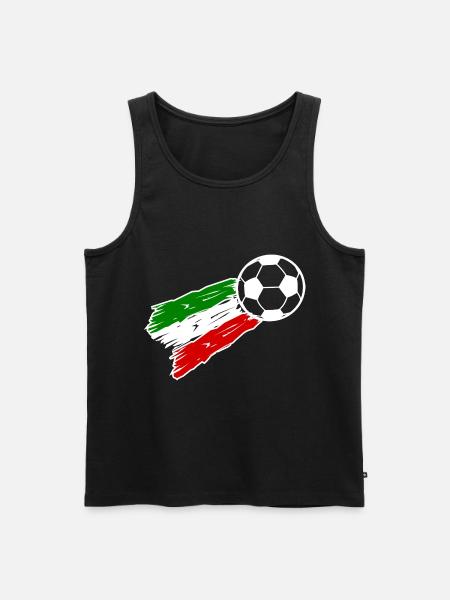 Les supporters d’Italie - Débardeur bio Premium Homme - noir