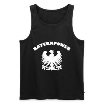 Die Macht aus dem Süden - Männer Premium Bio Tank Top - Schwarz - Vorne - Michal (187cm)