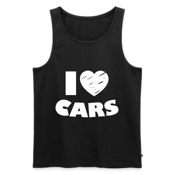 The car lovers - Men's Premium Organic Tank Top - black - Front - AI Model Male 178 light (178cm)
