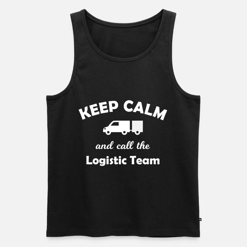 Die Logistiker kommen - Männer Premium Bio Tank Top - Schwarz