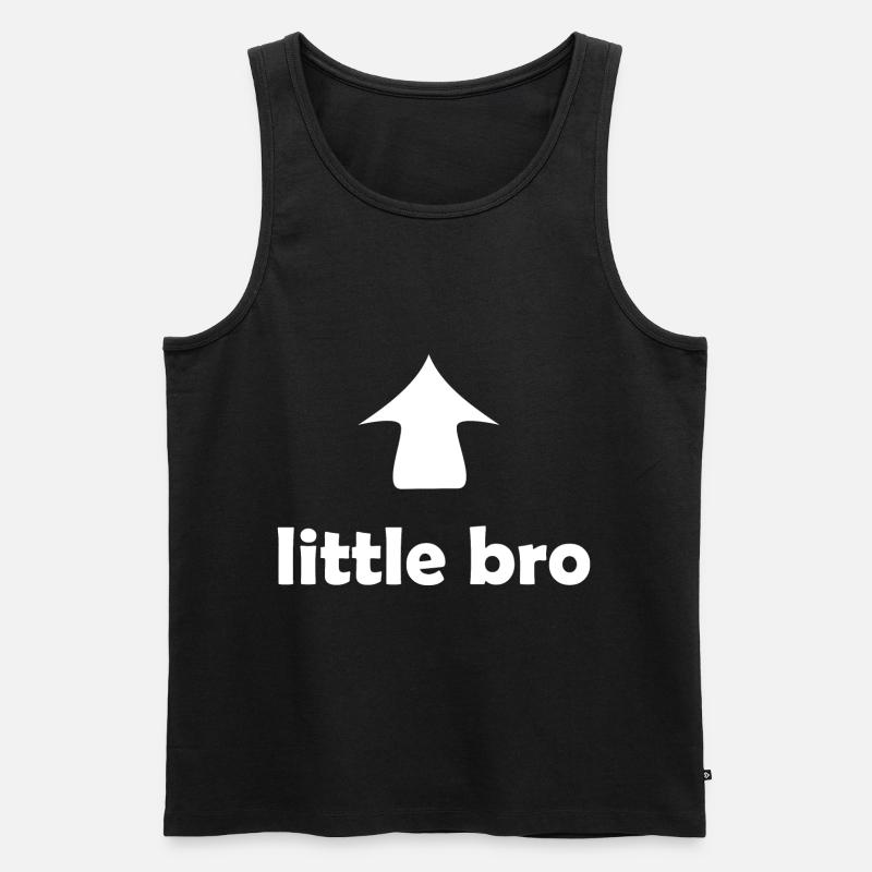 Für den kleinen Bruder - Männer Premium Bio Tank Top - Schwarz