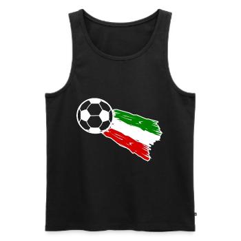 Die Fußballer aus Italien - Männer Premium Bio Tank Top - Schwarz - Vorne - Michal (187cm)