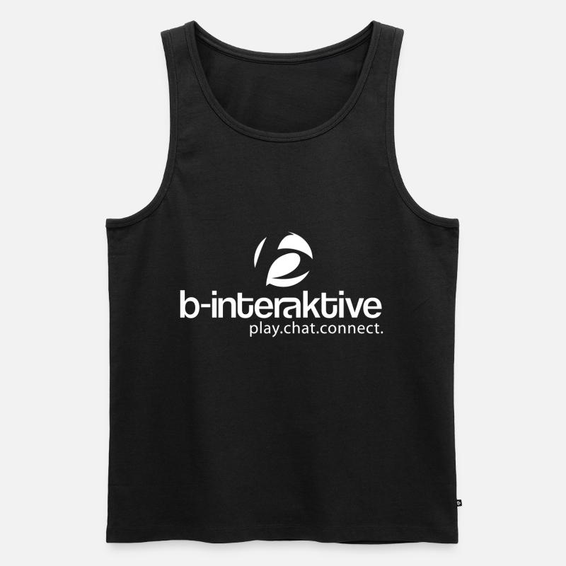 b-interactive logo - Men's Premium Organic Tank Top - black