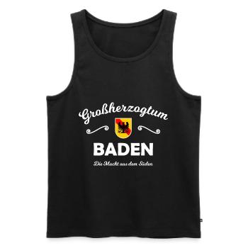 Die Süddeutschen im Badnerland - Männer Premium Bio Tank Top - Schwarz - Vorne - Michal (187cm)