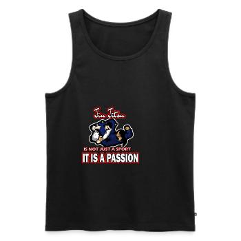 jiu jitsu hobby - temps libre - Débardeur bio Premium Homme - noir - Devant - AI Model Male 178 light (178cm)