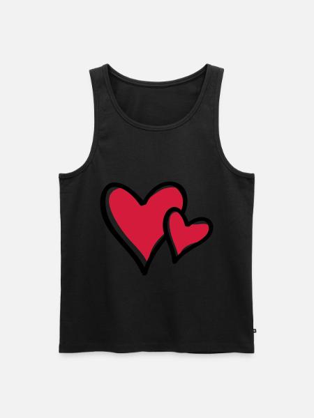 heart symbol - Men's Premium Organic Tank Top - 