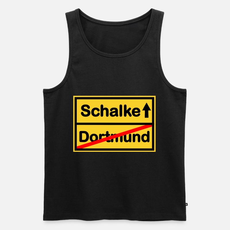 Die Schalker - Männer Premium Bio Tank Top - Schwarz