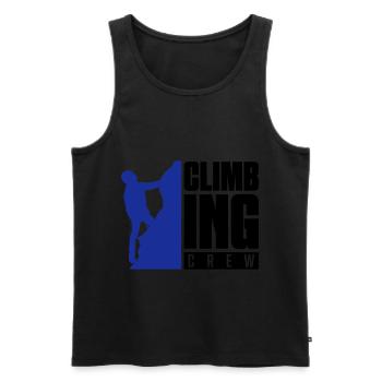 climbing crew - Débardeur bio Premium Homme - noir - Devant - Michal (187cm)