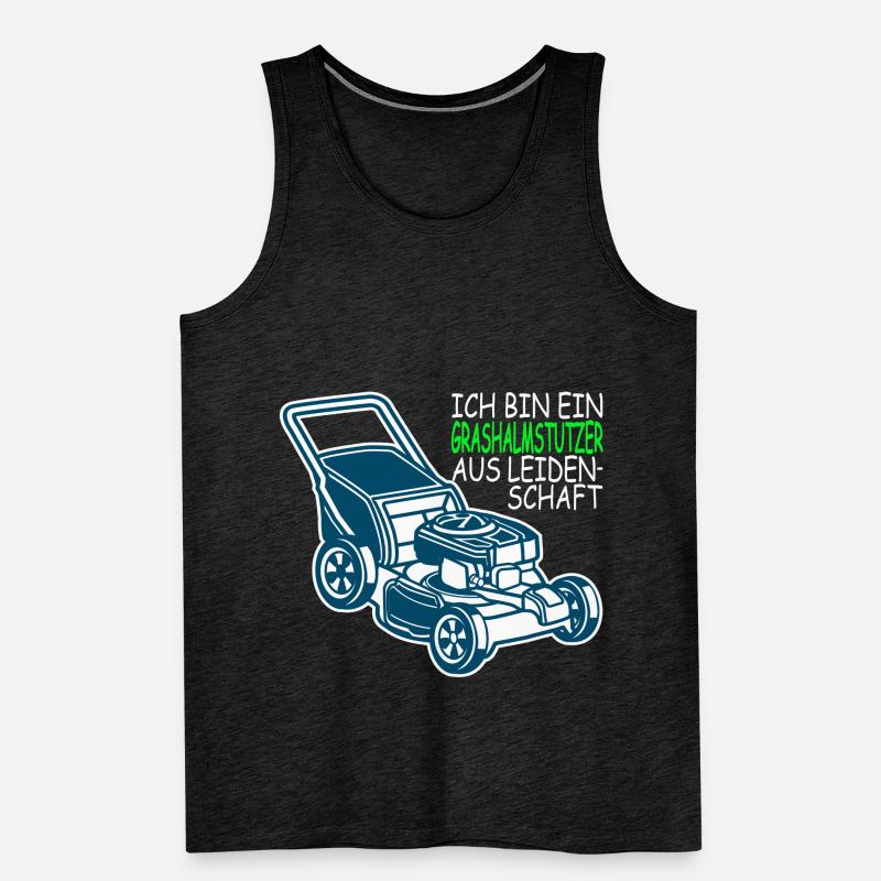 Ich bin ein Grashalmstutzer aus Leidenschaft Männer Premium Bio Tank Top