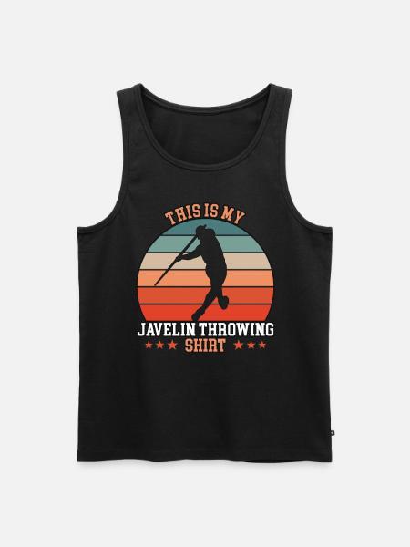 Javelin Throwing Speerwurf - Männer Premium Bio Tank Top -