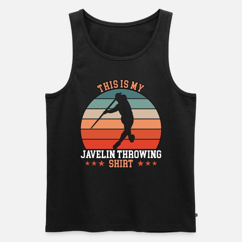 Javelin Throwing Speerwurf - Männer Premium Bio Tank Top - undefined