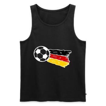 Germany Soccer Team - Men's Premium Organic Tank Top - black - Front - Michal (187cm)