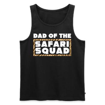 Vater Der Safari-Truppe - Männer Premium Bio Tank Top - Schwarz - Vorne - AI Model Male 178 light (178cm)