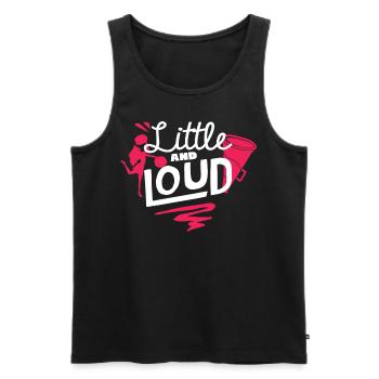 Pom-pom girl, petite et bruyante, cheerleading - Débardeur bio Premium Homme - noir - Devant - AI Model Male 178 light (178cm)