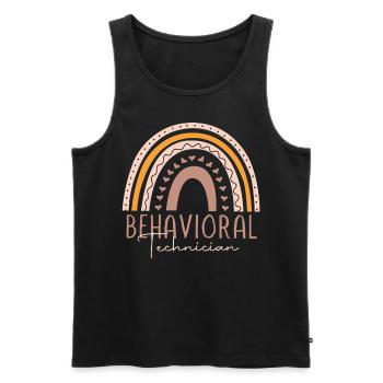 Primary school teachers - Men's Premium Organic Tank Top - black - Front - AI Model Male 178 light (178cm)