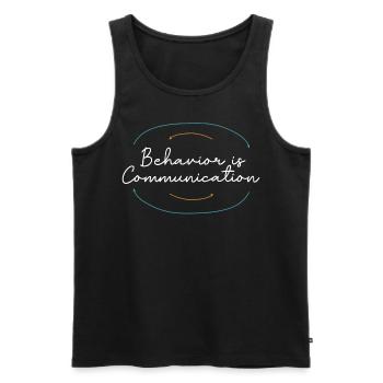 Collecte de données - Thérapeutes analystes comportementaux - Débardeur bio Premium Homme - noir - Devant - AI Model Male 178 light (178cm)