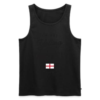 Je ne crie pas Je suis Anglais Drôle Anglais Fierté - Débardeur bio Premium Homme - noir - Devant - Michal (187cm)
