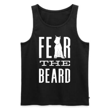 Craignez la barbe Schnauzer lover - Débardeur bio Premium Homme - noir - Devant - Michal (187cm)