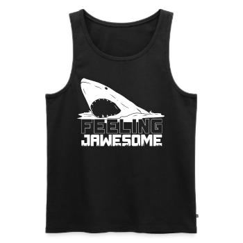 Sentez-vous magnifique, requin, requin - Débardeur bio Premium Homme - noir - Devant - Michal (187cm)