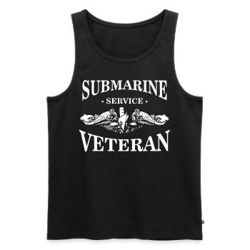 Submarine Service Veteran - Männer Premium Bio Tank Top - Schwarz - Vorne - AI Model Male 178 light (178cm)